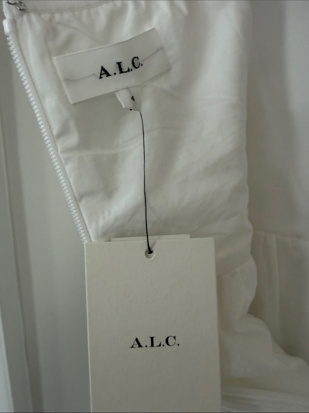 A.L.C. Strapless White Midi Dress - Picture 3 of 5